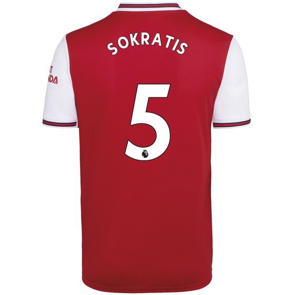 Camiseta Arsenal NO.5 Sokratis Primera 2019-2020 Rojo